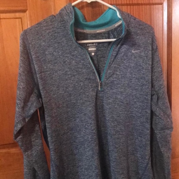 Nike Dri-Fit Running 3/4 Zip - Picture 1 of 4